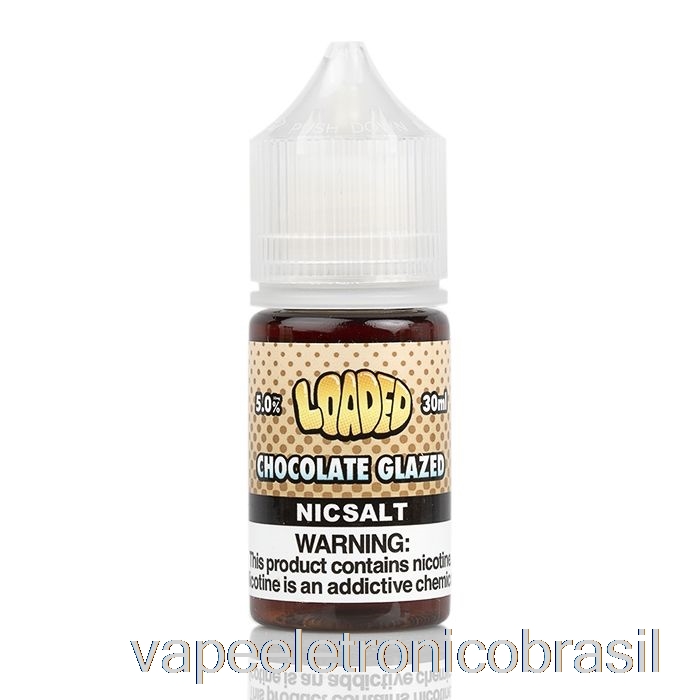 Vape Eletronico Donut Com Cobertura De Chocolate - Sais Carregados - Vapores Implacáveis ​​- 30ml 50mg